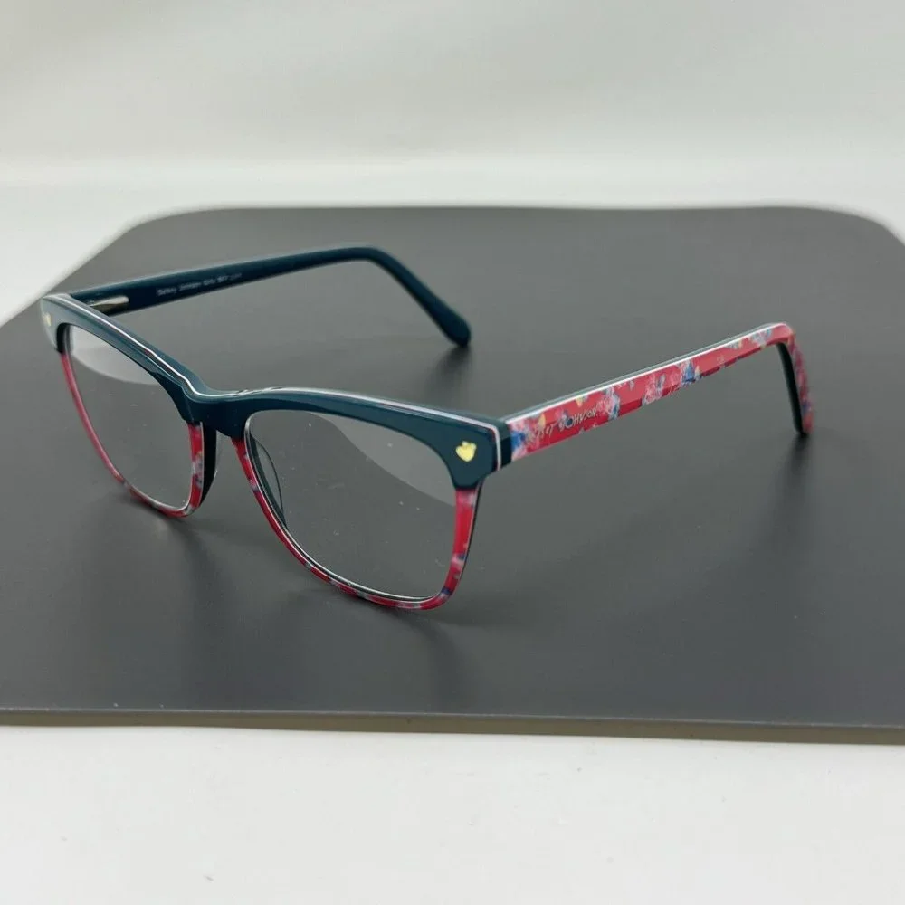 Betsey Johnson Eyeglasses Girls Bff Life 49-16-130 Teal Pink Eyeglasses Frame